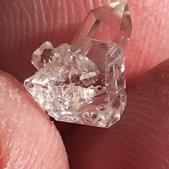 1.90ctw Herkimer Diamond Crystal Cluster Natural Mini Specimen AAAA QUALITY - Picture 5 of 8